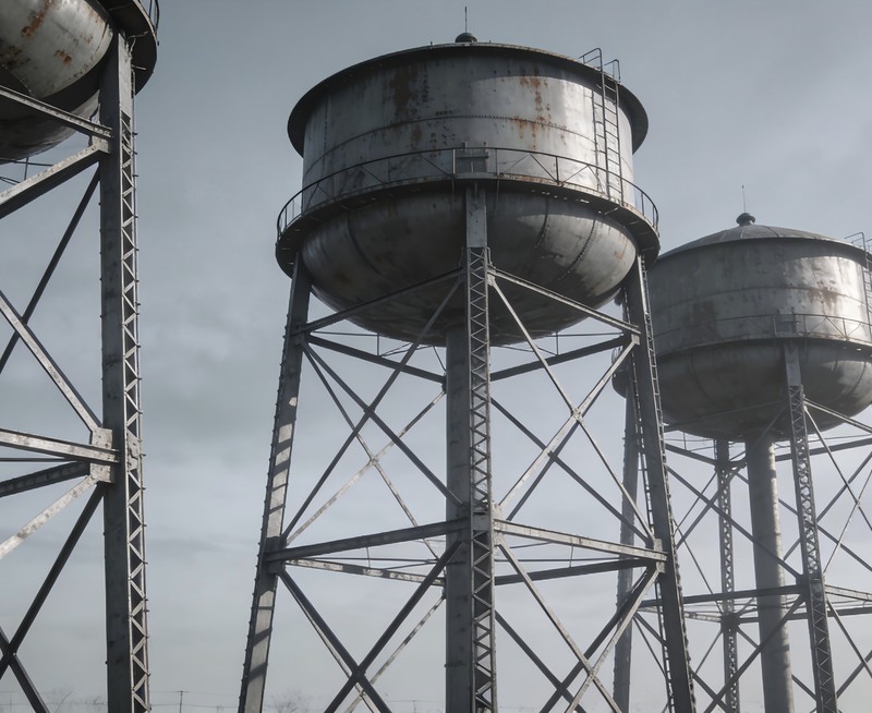 Torre de agua de acero prefabricada