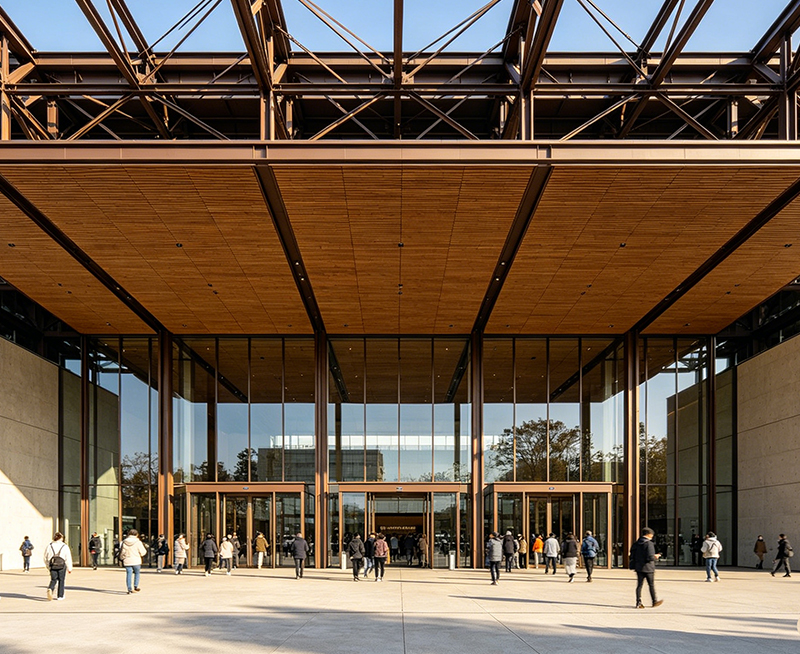 Museo de estructuras de acero de gran luz