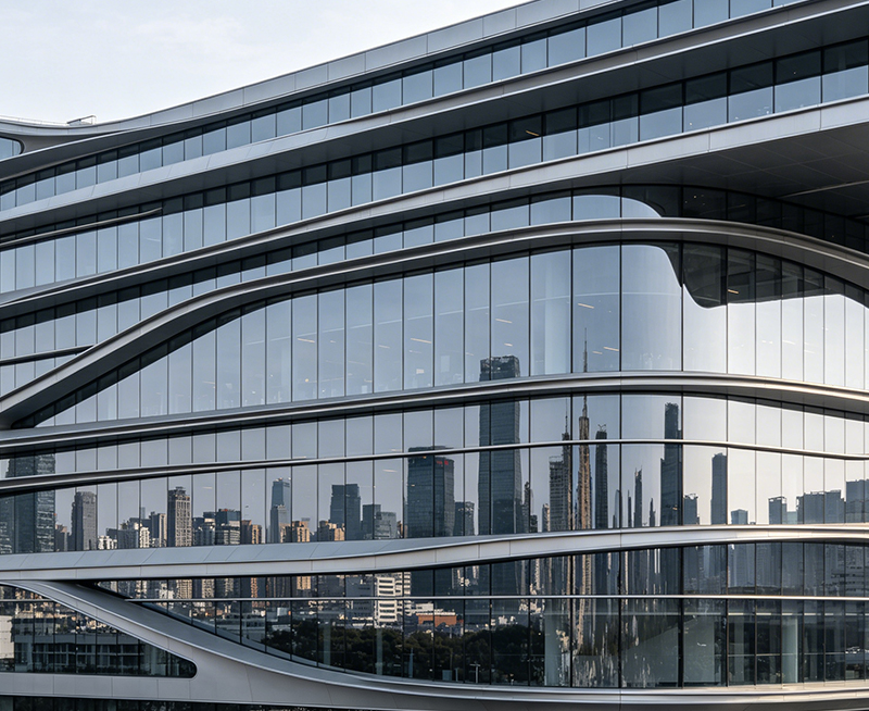Edificios comerciales y de gran altura con estructura de acero