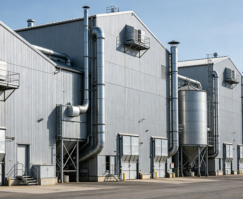 Graneros agr&iacute;colas con estructura de acero de grado profesional