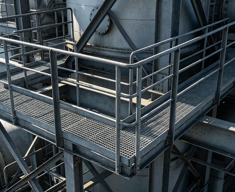 Plataforma de estructura de acero industrial | Soluciones personalizadas de plataforma de trabajo y